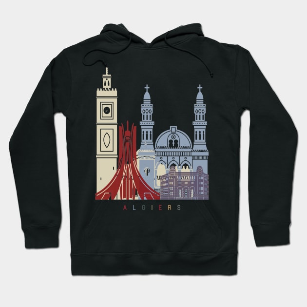 Algiers skyline poster Hoodie by PaulrommerArt